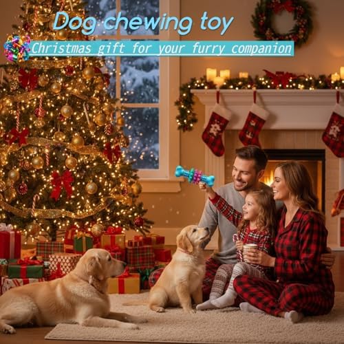 Puppy Teething Toy, Durable Chew Toy for Small Dogs, Interactive Bone Toy to Keep Puppies Busy, Teeth Cleaning Dog Toy for Small Breeds
