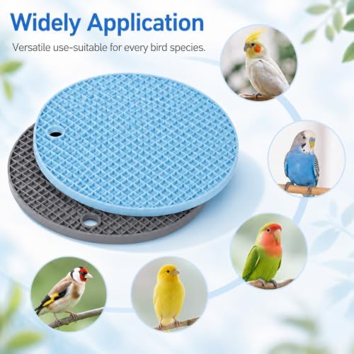 2Pcs Bird Slow Feeder Mats Bird Foraging Toys