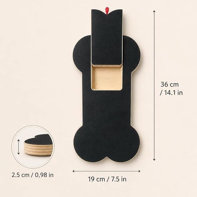 New Dog Nail Scratch Board Scratch pad Treat Dispenser for Dogs,1-pcs