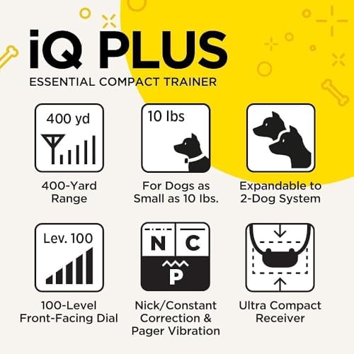 Dogtra iQ Plus Ecollar Rechargeable Waterproof 400-Yard Remote Dog Training E-Collar