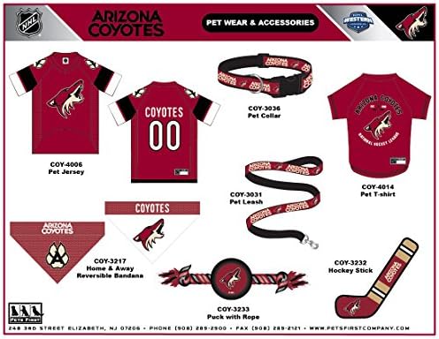 Pets First NHL Collar for Dogs & Cats. Adjustable, Cute, & Stylish! The Ultimate Hockey Fan Collar!