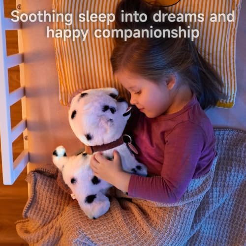 OR OR TU Walking Barking Toy Dog with Remote Control Leash, Plush Puppy Electronic Interactive Toys for Kids, Shake Tail,Pretend Dress Up Realistic Stuffed Animal Dog Age 3 4 5+ Years Old Best Gift