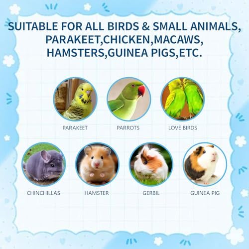 Foraging Toys for Birds, 2PCS Parrot Feeder Chew Toy Balls, Bird Foraging Toys for Parakeets and Cockatiels, Bird Chew Toys for Parrots, Slow-Feeding Pet Enrichment Toy