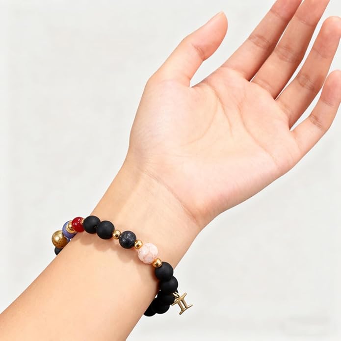 Bracelet, Adjustable Healing Stone Crystal Bracelets Beaded Bracelet Relax Anxiety Gifts For Women