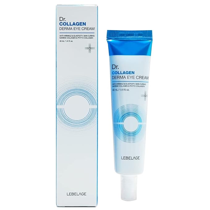LEBELAGE Derma Eye Cream 1.35 fl oz | Lightweight Eye Moisturizer | Fast-Absorbing Daily Under Eye Cream for Smooth, Hydrated Skin Feel | Korean Skincare Routine (Collagen)