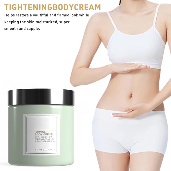 Body Creme, firming body creme, Firming Complex & Pink Pepperslim,Deep Hydration & Smoothing, Hydrates Dry Skin Arms & Legs(Sweet Almond Coconut)