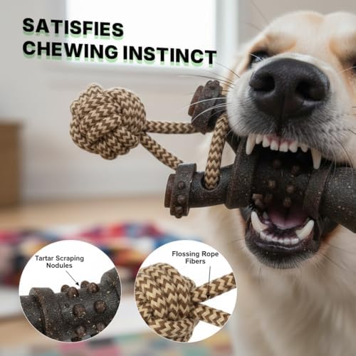 Interactive Dog Toys, Slingshot Tug of War Dog Toy, Tough Dog Rope Toys
