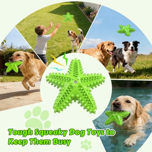 Dog Chew Toys Interactive Tough Floating Squeaky Toy