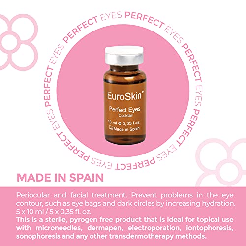 perfect eyes. Periocular and facial treatment. Prevent problems in the eye contour. Aestheticians' favorite serum. 5 vials x 10 ml / 5 vials x 0,35 fl. oz.