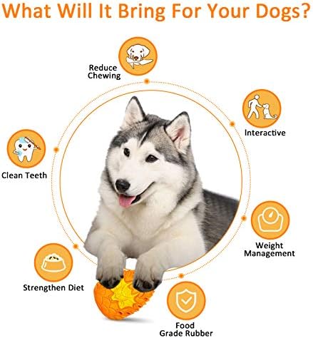 Lasts 6X Longer Chew Toy for Power Chewers, Indestructible for Training | Tough Treat Dispenser for Large Dogs, Durable Puzzle, Good for Dental Health, Easy to Clean