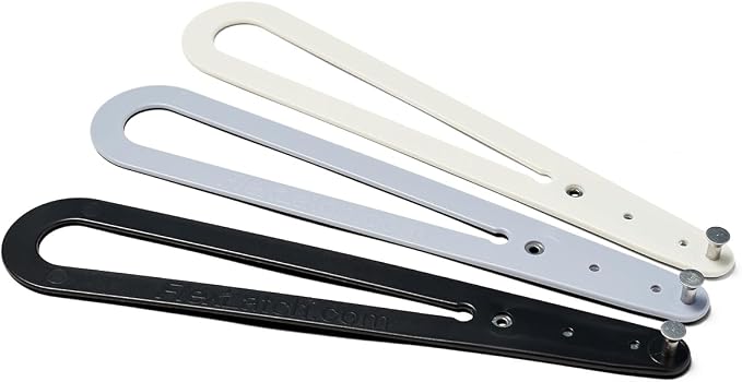 FlexLatch Cat Door Holder Latch - Bright White Cat Door Alternative Installs Fast Flex Latch Strap Let's Cats in and Keeps Dogs Out of Litter & Food. Safe Baby Proof One Piece No Measuring Extra Easy