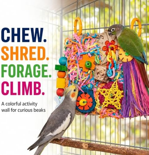 Bird Toys Grass Foraging Mat for Parakeet,Cockatiel,Conure,Budgie,Lovebird