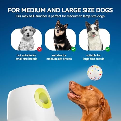 AFP Automatic Dog Ball Launcher with 2.5in ETPU Ball for Medium-Large Dogs