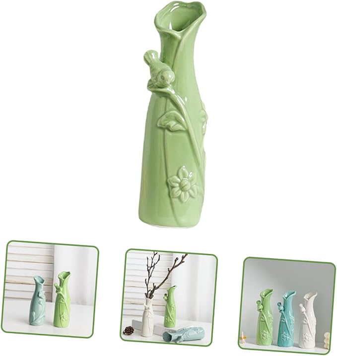 Toddmomy Flower Vase Plant Pot Ceramic Vase Modern Flower Home Decor Creative Floral Pot Water-Resistant