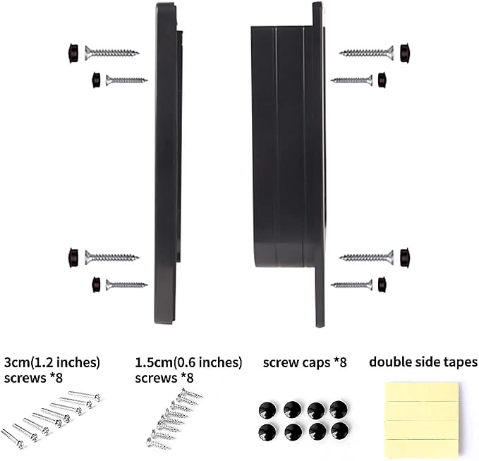 EASY JOY Cat Doors(Outer Size 10.6" x 9.2"), 4-Way Locking Cat Door for Interior Exterior Doors, Weatherproof pet Door with Magnet for Cat or Dog < 21.5 inches in Girth(Black L)