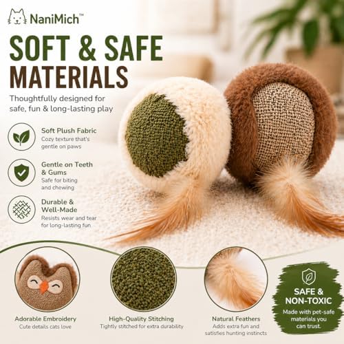 Pet Natural Bionic Cat Toy, Plush Mouse with Feather Tail, Interactive Health Durable Bonding Toy