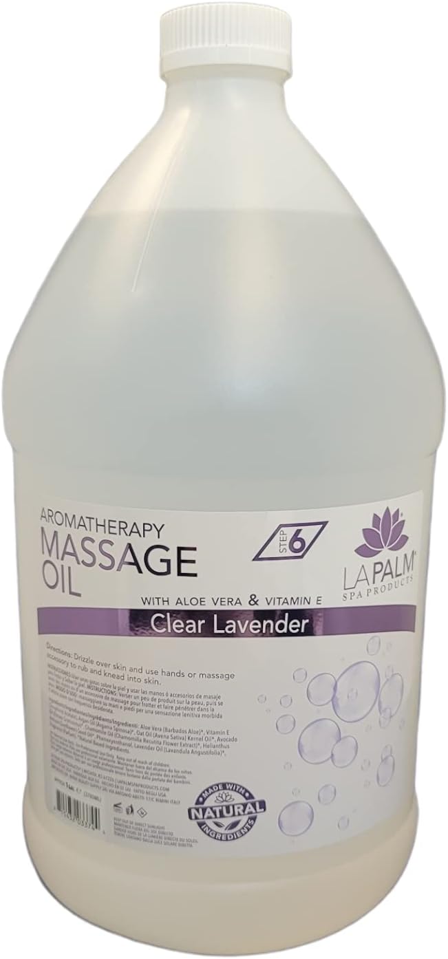 La Palm Aromatherapy Massage Oil 1 Gal (Sweet Lavender Dreams)