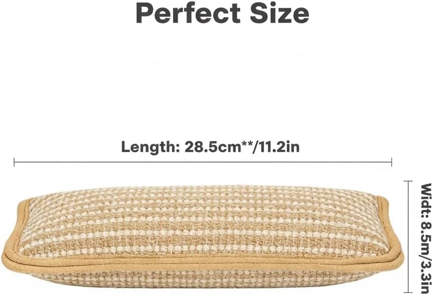 Catnip Chew Toy 2 Pack,Sisal Pillow Interactive Catnip Chew Toy,Containing 6000 mg of A+ Organic Catnip,Suitable for Indoor Scratching, Chewing, and Teething,Fun for Kittens and Adult Cats