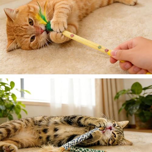 Cat Toys, 9 Pcs for Indoor Cats