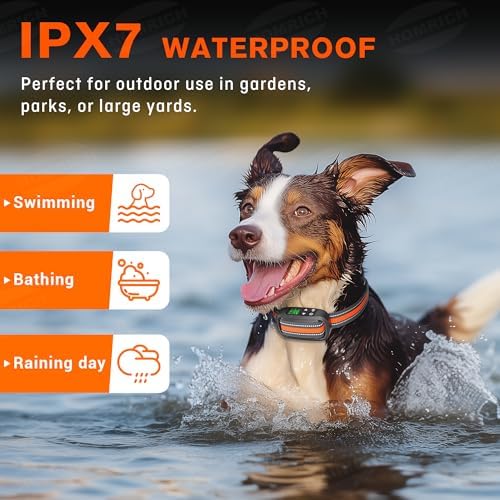 2 in1 Wireless Dog Fence System, 3 Modes, IPX7, GPS Collar with Remote