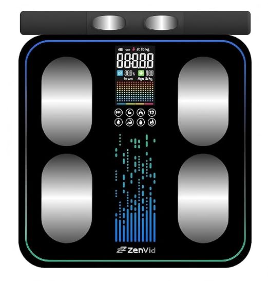 Smart Scale for Body Weight,8-Electrode Digital Bathroom Scale