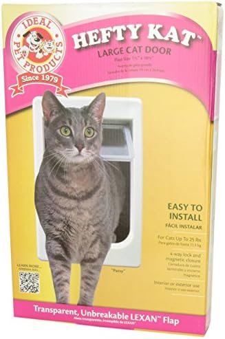 Ideal Pet Products Chubby Kat Door, Large, 7.5" x 10.5" Flap Size