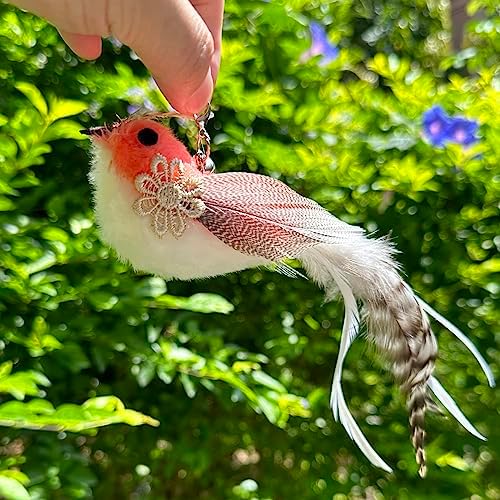 Cat Feather Toys Refill, 5 Pieces Attachments Feathers Bird for Cat Wand