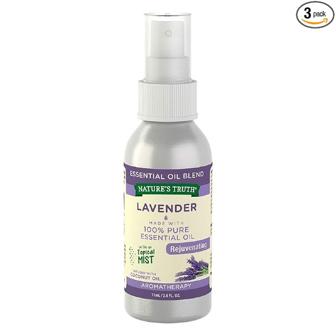 Nature's Truth Lavender Rejuvenating On The Go Hydrating Mist - 2.4 oz, Pack of 3