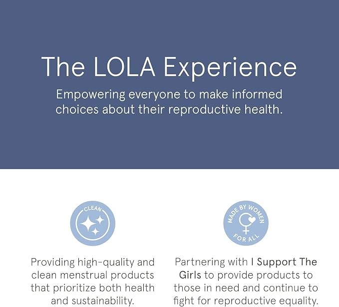 LOLA 100% Organic Cotton Tampons, 8 Count - Super Non-Toxic Tampons, Period Feminine Hygiene Products, HSA FSA Approved Products Feminine Care