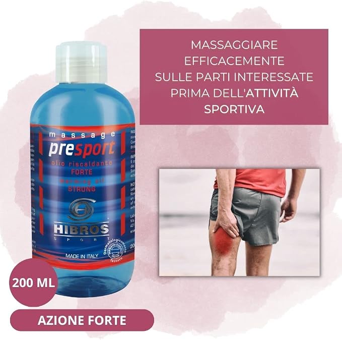 HIBROS Sport Strong PreSport Warming Oil, 200ml