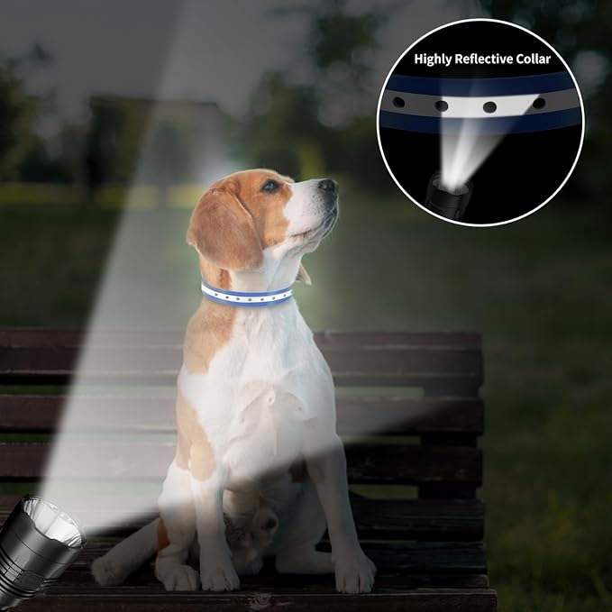 Shock Collar Replacement Strap 2-Pack - Compatible with Jugbow, Garmin, Patpet | 3/4 Inch Adjustable TPU Collar for Dogs | Waterproof & Reflective Design for Training, Walking
