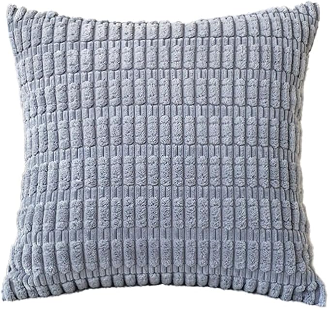 JMGBird Fall Decor Throw Pillows for Couch Pillows with Inserts Included | Decorative Throw Pillows Set of 2, 18x18 Inch Grey Corn Pattern - Square Pillows with Inserts for Indoor Home Decor