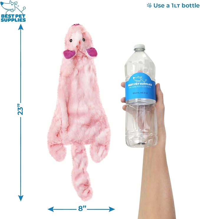 Best Pet Supplies Interactive Squeaky Dog Toy - Pack of 4 (Various Style-Color), Large
