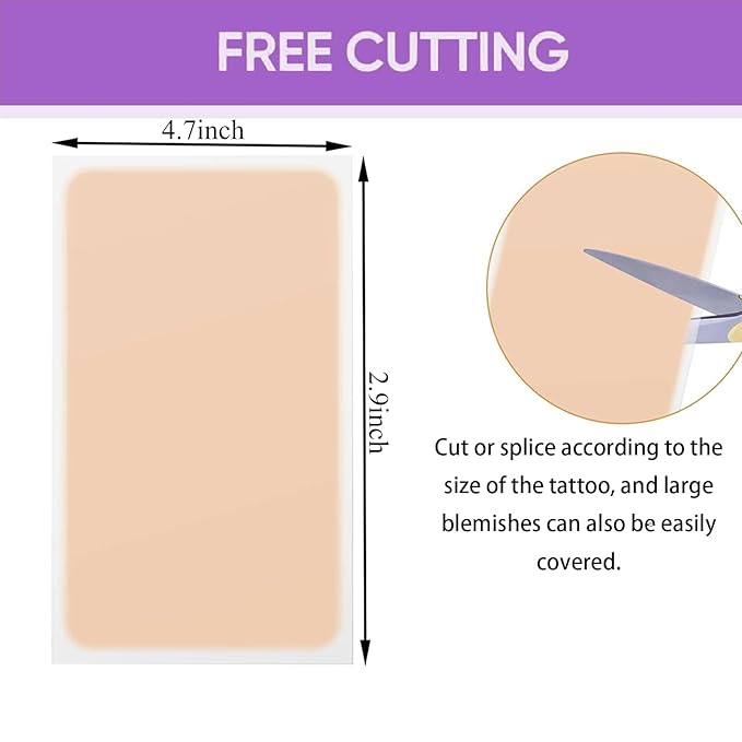 15 Pcs Ultra-Thin Tattoo Cover Up Patch, Waterproof & Sweatproof Stickers, Invisible & Breathable Concealer for most skin tones,Suitable for Tattoo Scar and Birthmarks