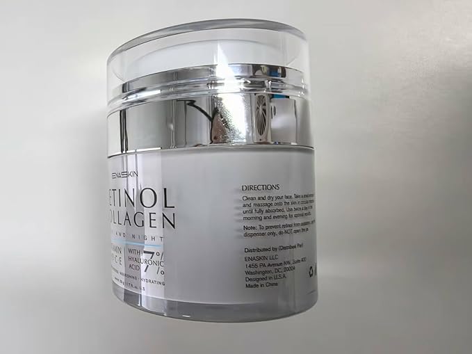 Retinol Anti Aging Face Moisturizer: Wrinkle Cream for Women, Collagen Day Night Repair Cream - Firming, Tightening & Lifting Neck Sagging Skin, 7% Hyaluronic Acid for Max Hydration (2.2 Fl Oz)