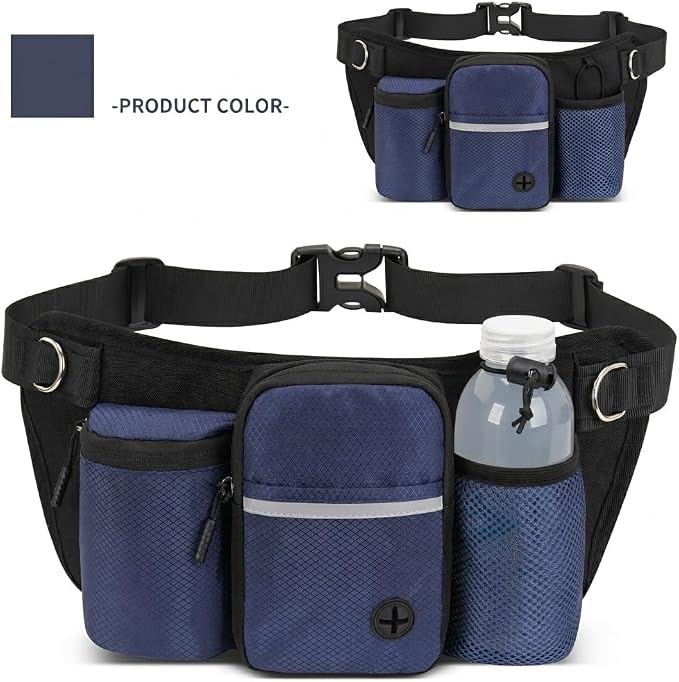 Dog Treat Pouch for Training, Navy Blue
