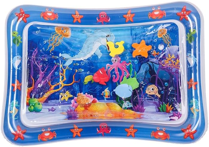 Cat Water Mat,Interactive Cat Toy for Indoor Cats to Exercise, Hunting,Swatting, Anti-Scratch Leak Proof Foldable Water Sensory