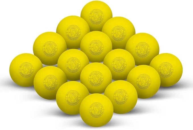 Signature Lacrosse Ball Set - Packs of 2, 4, 8, 12, and 100 - No Chemical Smell Massage Balls, Myofascial Release Tools, Back Roller, Muscle Knot Remover