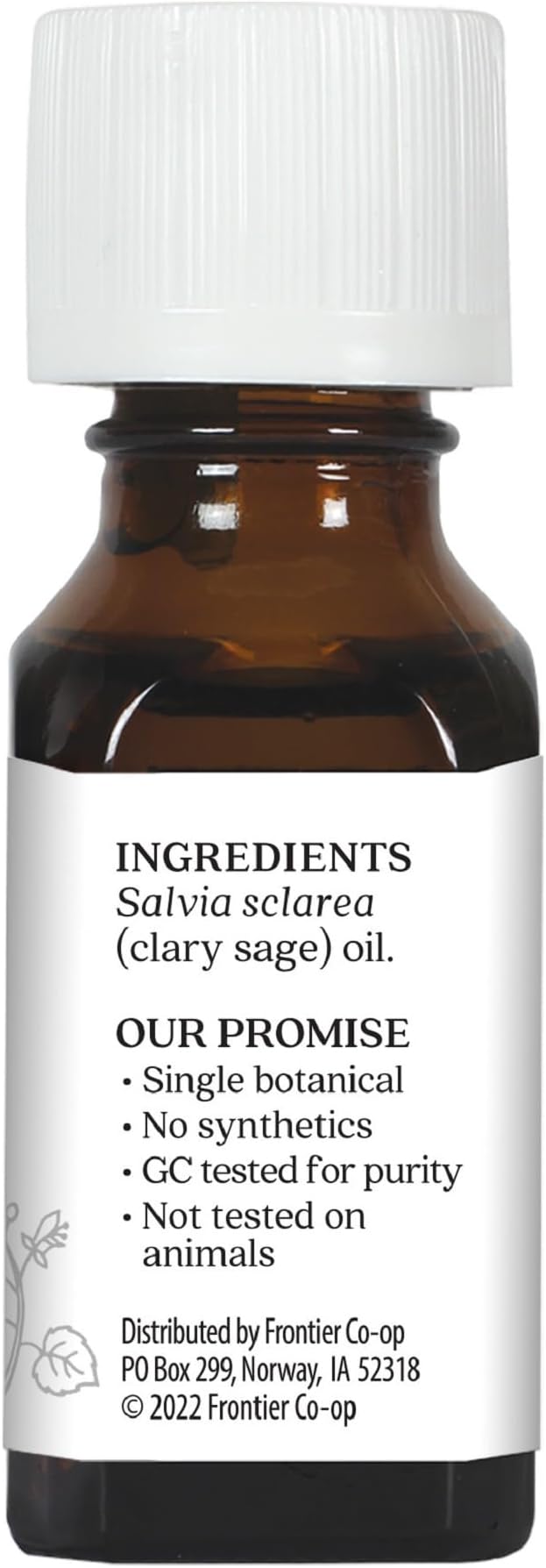 Aura Cacia Clary Sage Essential Oil, Pure Salvia Sclarea Oil, Balancing Aromatherapy for Diffusers, Massage, Relaxation and DIY Blends | 0.5 Fl Oz (Pack of 2)