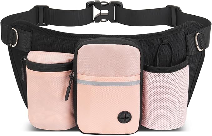 Dog Treat Pouch for Training, Pink