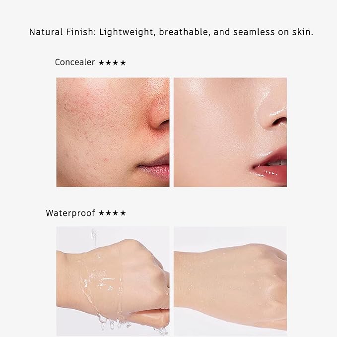 Moisture Cushion CC Cream Foundation for Mature Skin - Flawless Concealer BB Cream with Mushroom Head, Long-Lasting Waterproof Air Cushion CC, Natural honey and pine Makeup cream, Even Skin Tone(02#)