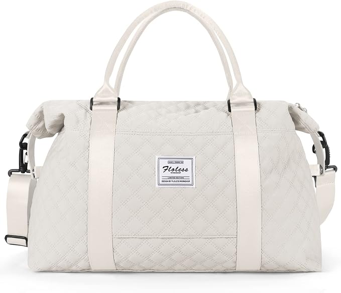 Travel Duffel Bag, Carry On Overnight Weekender Bags for Women | Travel Bag with Wet Pocket & Trolley Sleeve, For Spirit Airlines 18x14x8 Personal Item Bag