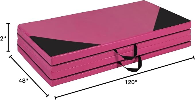 Polar Aurora 4'x10'x2 Thick Folding Gymnastics Exercise Mat Aerobics Stretching Yoga Mats