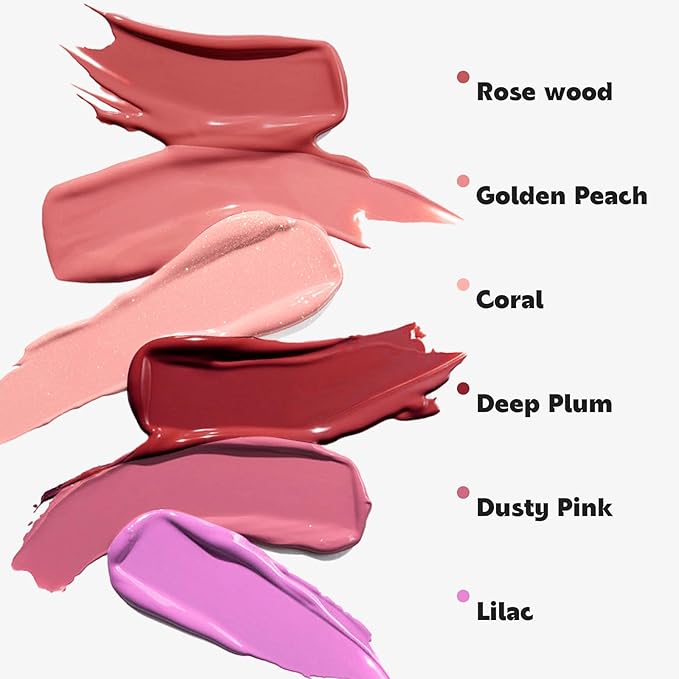 GLAM CODE Liquid Blush for Cheeks Duo - Hydrating Cream Blush for Daily - Blendable & Buildable Cheek Tint for Sensitive Skin - Lightweight, Skincare Infused Dewy Cheek Finish for All Skin Types - #01