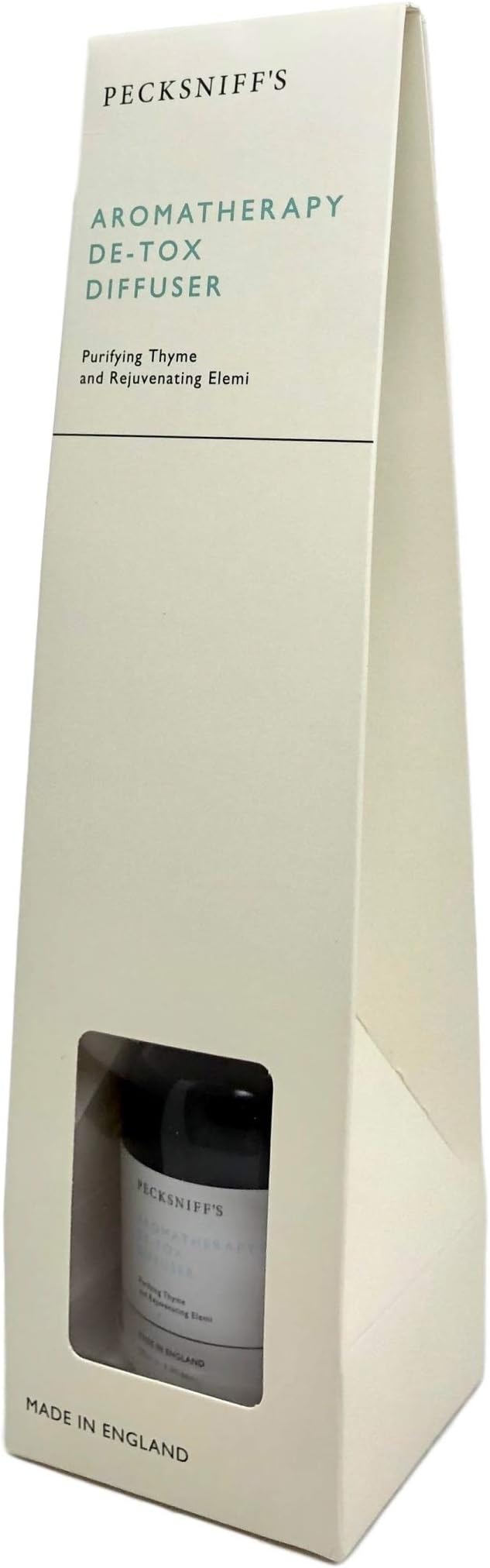 Pecksniffs Aromatherapy Detox Diffuser with Purifying Thyme and Rejuvenating Elemi 3.3 Fl Oz
