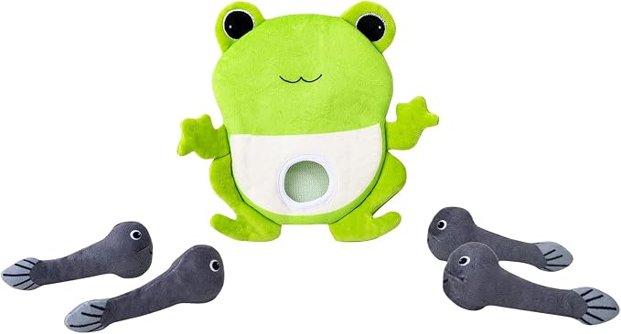 Hollypet Squeaky Hide and Seek Dog Toys for Small and Medium Dogs, Frog