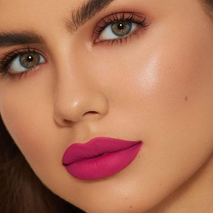 Boobeen Matte Lip Crayon Lipstik Pencil Velvety Creamy Matte Lip Liner Full Coverage High Pigment Waterproof Long Lasting Lipstick for Women, Matte Lip Color with Smooth (#08)
