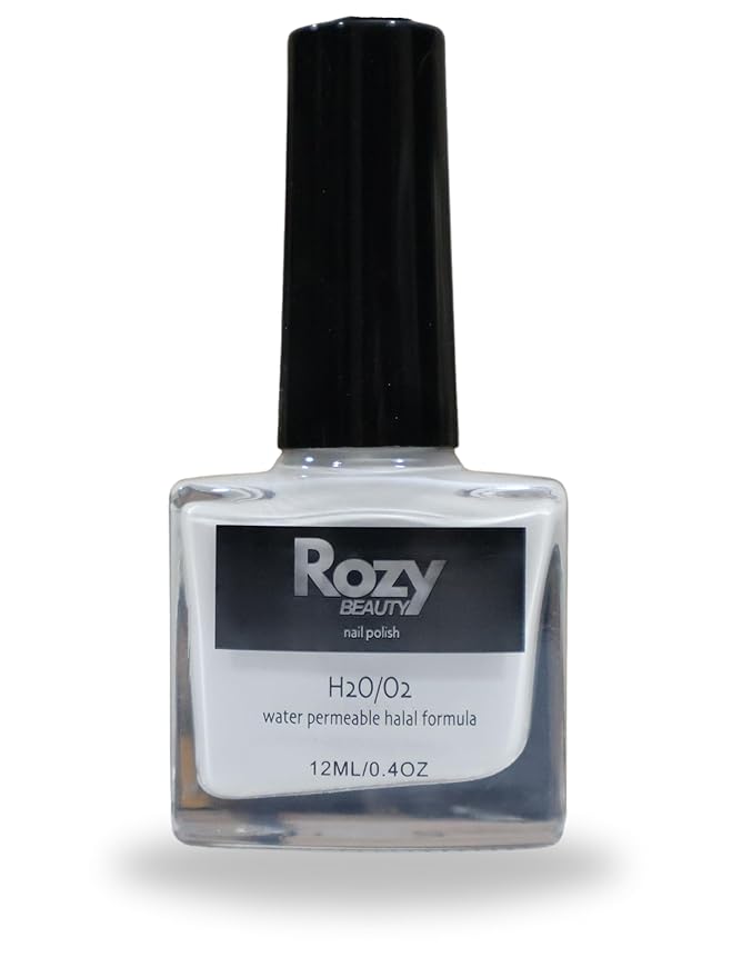 Halal-Certified, Wudu Friendly, Water Permeable, Breathable, and Fast Drying Nail Polish (Feather, 12 ml)