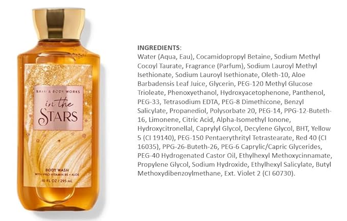 Bath & Body Works Signature Collection Shower Gel For Women 10 Fl Oz (In The Stars)