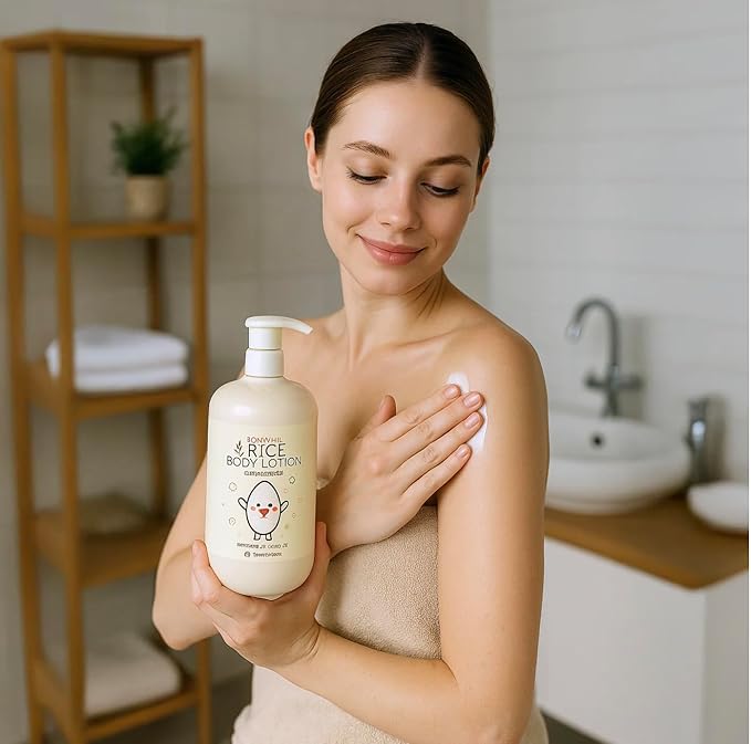 BONNYHILL Rice Body Lotion, Moisturizes And Enhances Skin Radiance 33.81 FL OZ